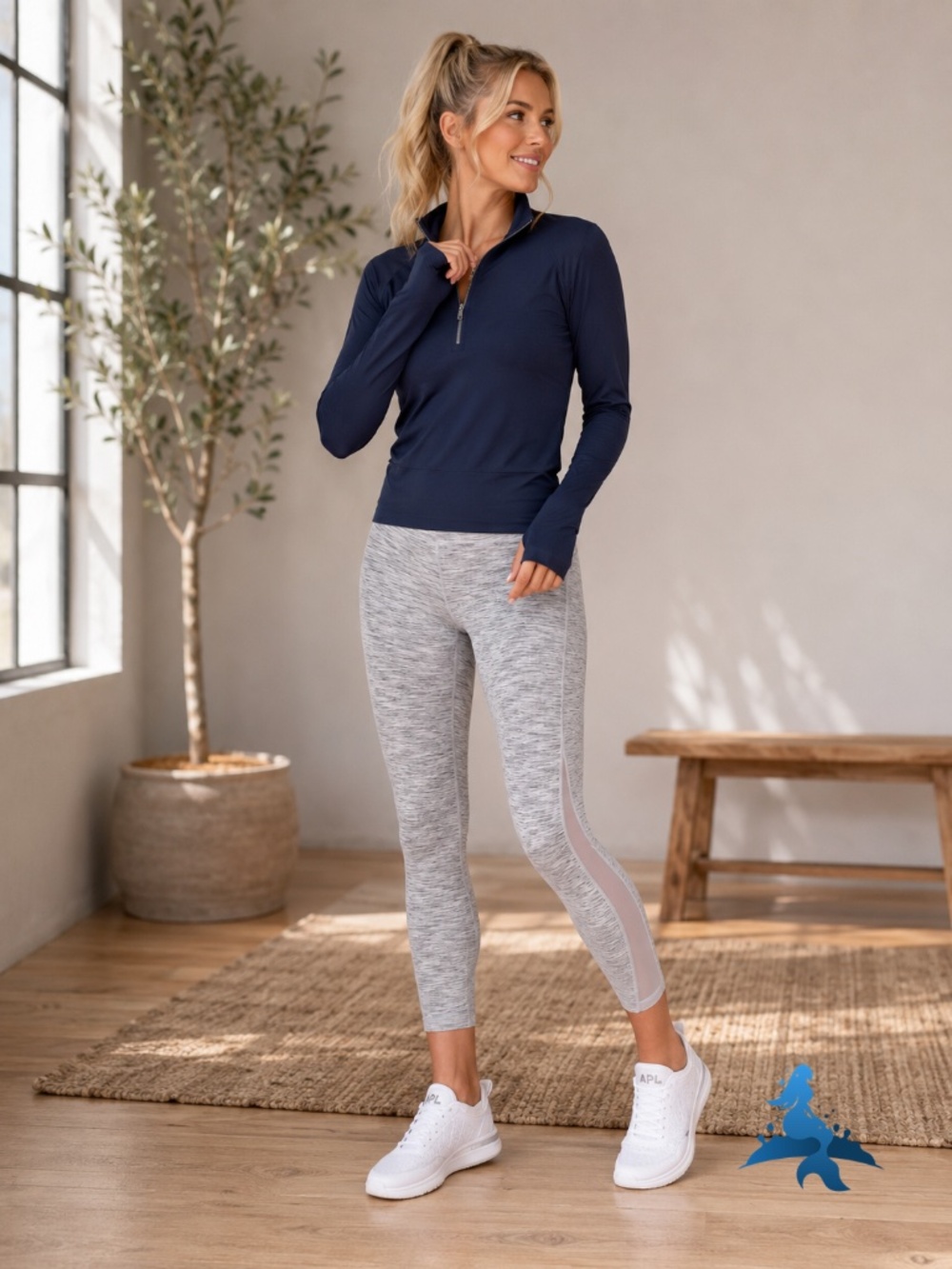 1085 lululemon Train Times 7/8 Pant High Rise - 6 - Wee Are From Space Ice Gray